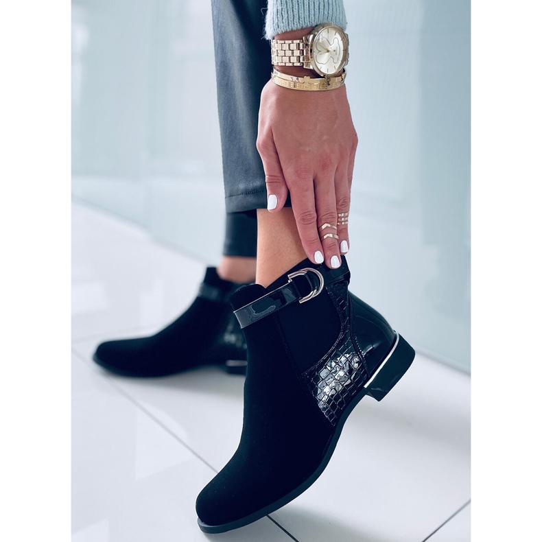 BM Francine Black naisten Chelsean saappaat musta 2