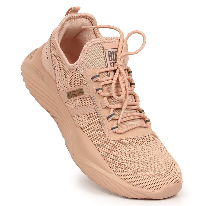 Naisten kevyet urheilukengät Big Star KK274348 vaaleanpunainen 1