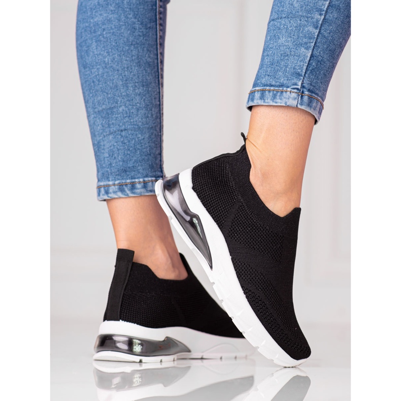 W. Potocki Mustat naisten urheilulenkkarit Potocki, kangas glitterillä 1