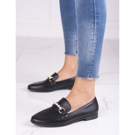 Mustat Shelovet naisten mokasiinit helmillä 1