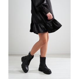 Mustat Shelovet naisten laukut koristeellisella vetoketjulla 1