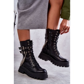 PG1 High Workers -saappaat ketjulla, musta Montero 2