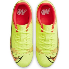 Nike Mercurial 14 Vapor Academy FG / MG Jr CV0811-760 jalkapallokengät keltaiset 3