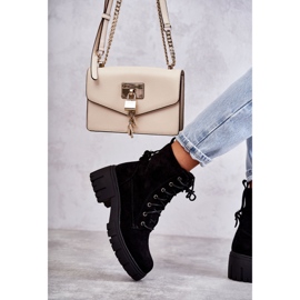 PG1 Naisten mokkanahkaiset lämpimät saappaat vetoketjulla Musta Emilien 5