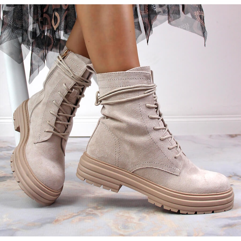 S.Barski Trapper-saappaat, mokkanahka beige S. Barski 1