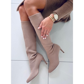 Sukkasaappaat Rebecca L. KHAKI beige 2