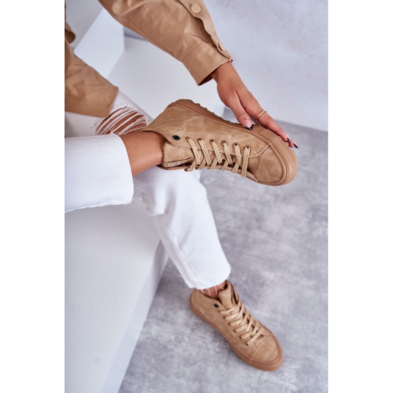 Naisten lenkkarit Big Star High Warm Camel GG274072 beige 2