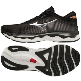 Mizuno Wave Sky 5 juoksukengät J1GC210268 musta 1