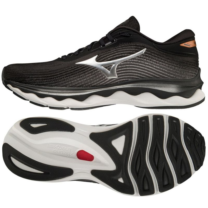 Mizuno Wave Sky 5 juoksukengät J1GC210268 musta 1