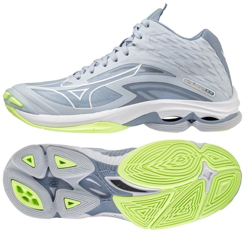 Lentopallokengät Mizuno Wave Lightning Z7 Mid W V1GC225002 harmaa harmaan sävyjä 1