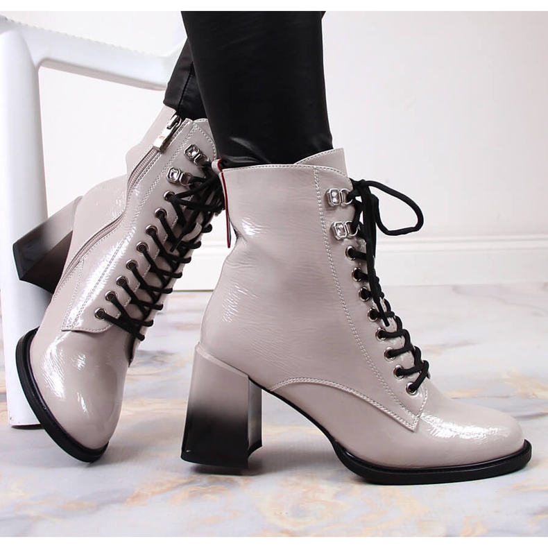 S.Barski Toppilakatut saappaat, lämpimän harmaa S. Barski 1