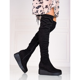 T.Sokolski Naisten mokkanahkaiset reisisaappaat Sokolskilta musta 1