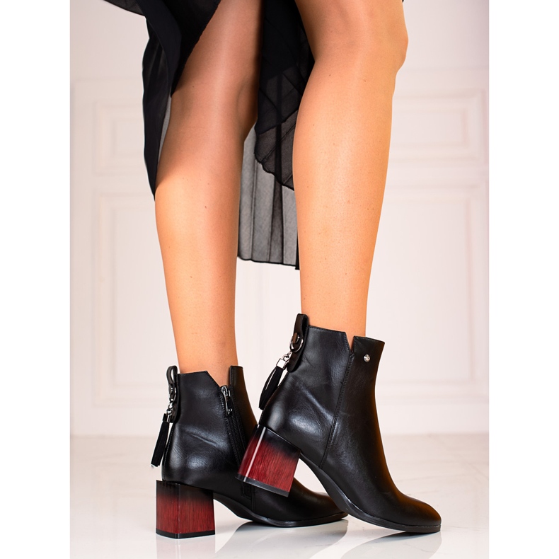 W. Potocki Muodikkaat naisten saappaat Potockin mustassa postissa 1