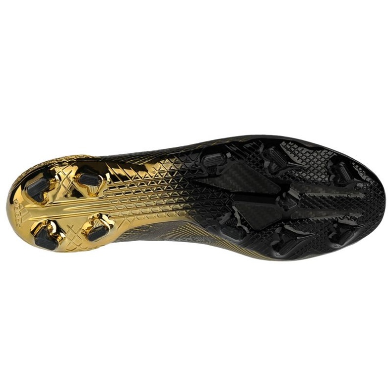 Adidas X Ghosted + Fg M FX9098 jalkapallokengät musta kultainen kultainen 3