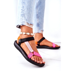 MSMG Naisten urheilusandaalit monivärinen vaaleanpunainen 2