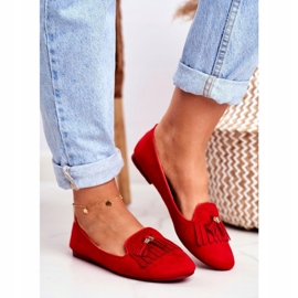 BUGO Naisten Loaferit Red Lords Fringes Therese punainen 1