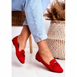 BUGO Naisten Loaferit Red Lords Fringes Therese punainen 2