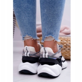 Naisten urheilukengät Big Star by Daniel Lopez Valkoinen FF274A546 musta hopea 3