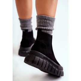 FB2 Muodikkaat Slip-On-saappaat Black Jenna -alustalla musta 2