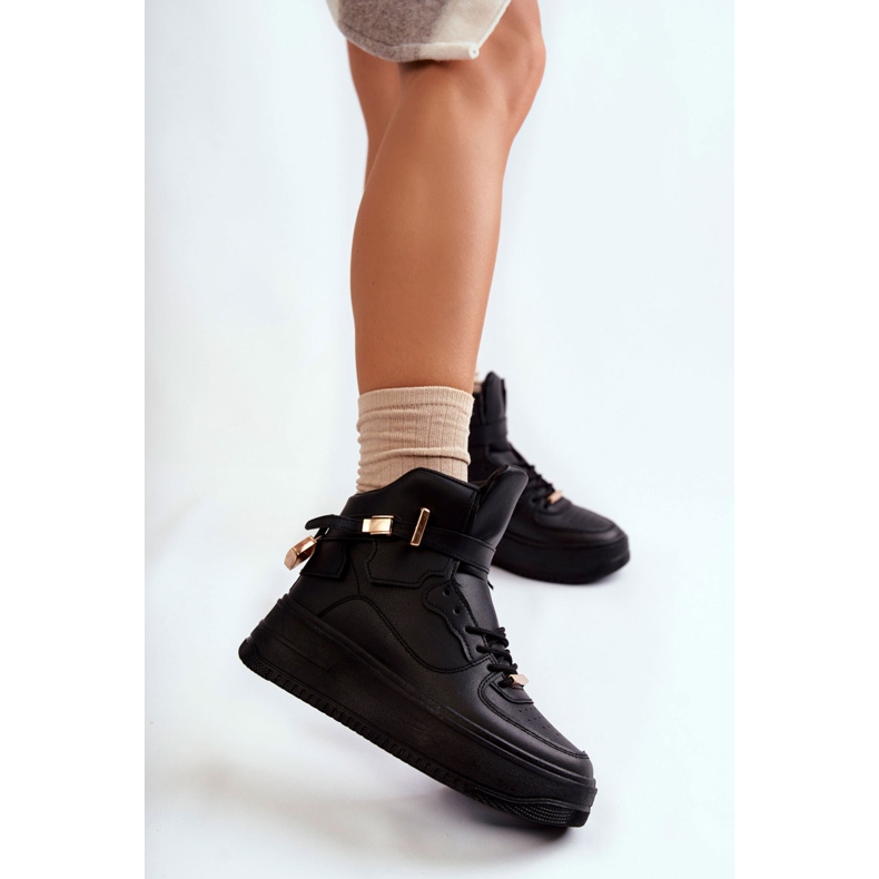 Naisten eristetyt korkeat urheilukengät, mustat Lexa 1