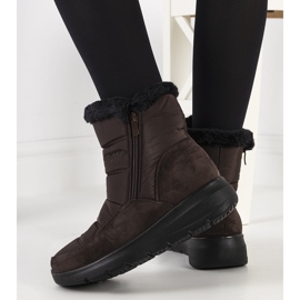 Azmarin ruskeat tikatut lumisaappaat 1