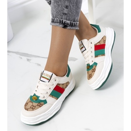 Naisten beigenväriset Loeki-lenkkarit 1