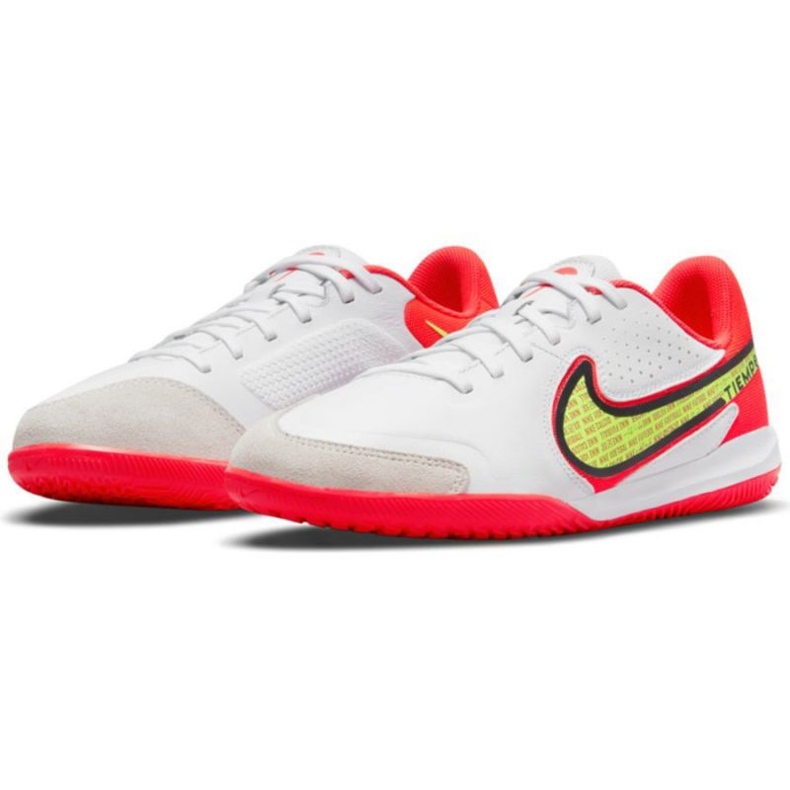 Nike Tiempo Legend 9 Academy Ic Jr DA1329 176 jalkapallokengät keltainen, valkoinen, monivärinen valkoinen 1
