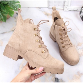 S.Barski Naisten saappaat mokkanahka beige S. Bararski 1