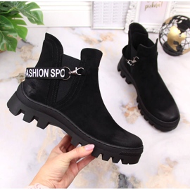 Naisten mokkanahkaiset Chelsea-saappaat mustalla Potocki-alustalla 1