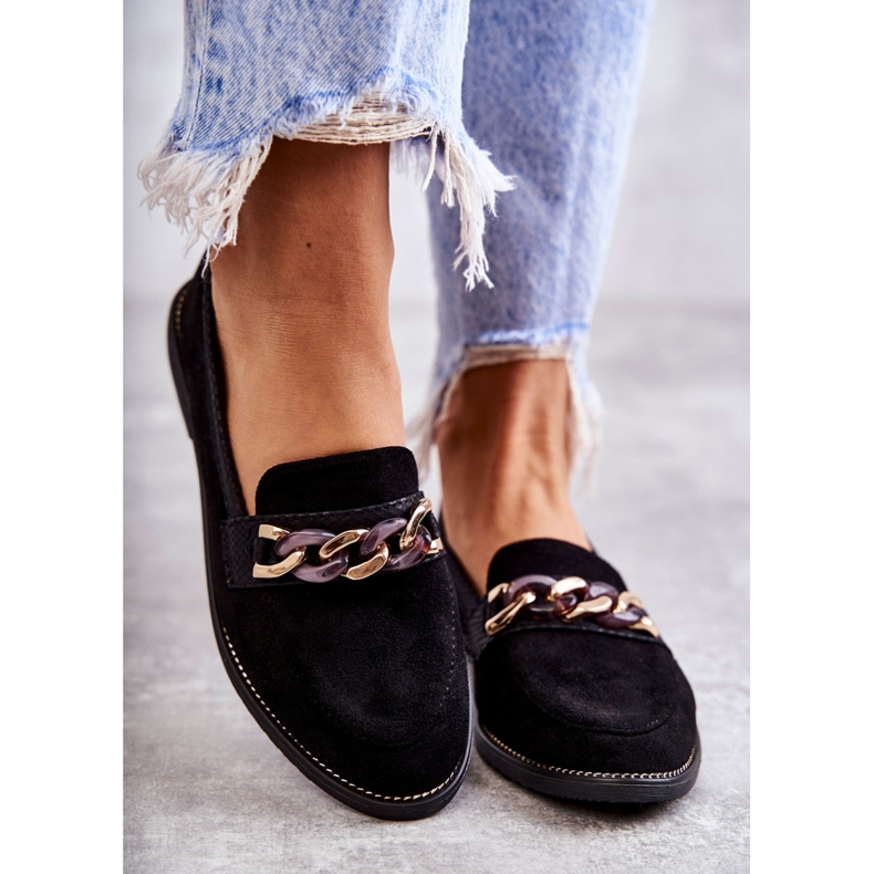 FB2 Naisten mokkanahkahousut, joissa on ketju mustat kynnet 2