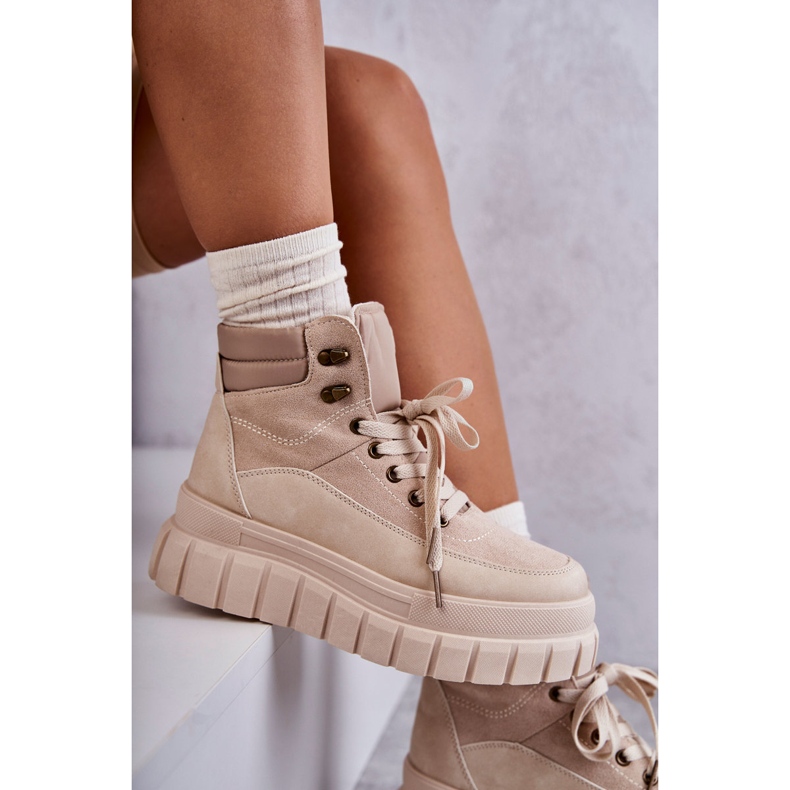 FG2 Mukavat saappaat beigellä Sanchio-tasolla 2