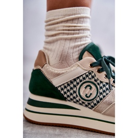 FB2 Muodikkaat naisten urheilukengät beigenvihreä Aronne 2