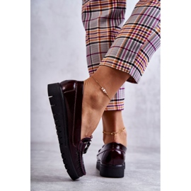PL5 Naisten nahkaiset loaferit Venesia Burgundy -tasolla punainen monivärinen 2