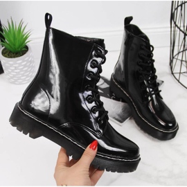 Lämpimät lakatut saappaat Vinceza W JAN55A musta 1