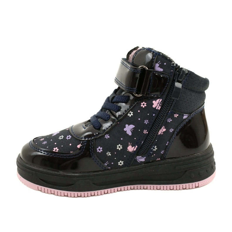 American Club American Boots Lämpimät saappaat XD66 Tummansininen vaaleanpunainen 1