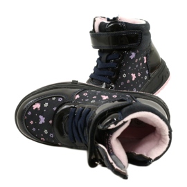 American Club American Boots Lämpimät saappaat XD66 Tummansininen vaaleanpunainen 5