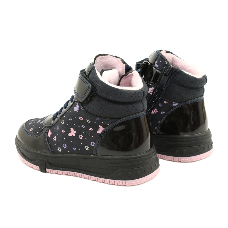 American Club American Boots Lämpimät saappaat XD66 Tummansininen vaaleanpunainen 6