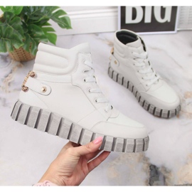 Naisten tasotyöläiset valkoisella Potocki-koristeella valkoinen 1