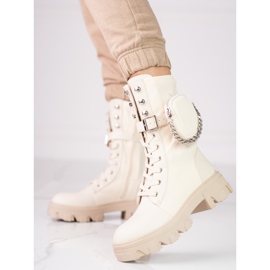 Naisten beige-laukut Shelovet-laukulla 2