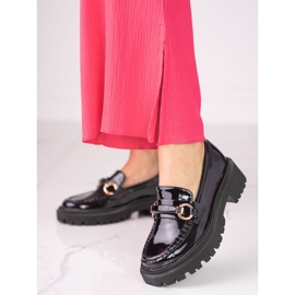 Mustaksi lakatut naisten Shelovet-loaferit 1