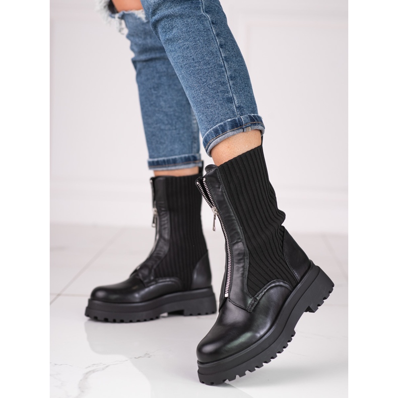 Shelovet mustat naisten laukut vetoketjulla 1