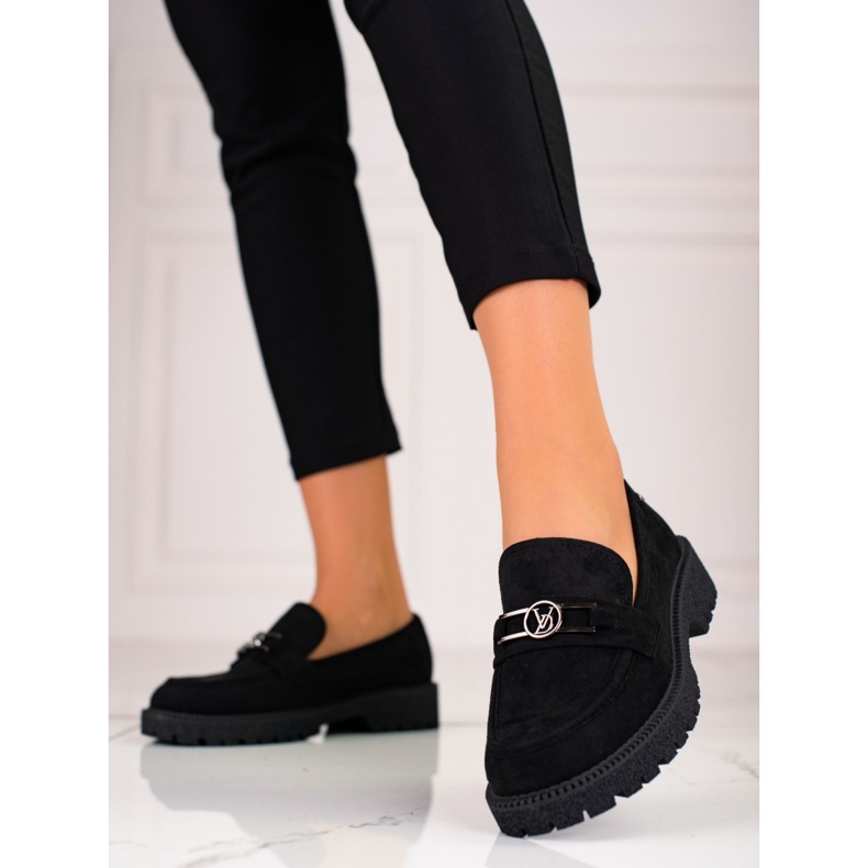 W. Potocki Naisten Potocki mokkanahkahousut musta 1