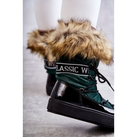 FM1 Naisten nauhalliset lumisaappaat Vihreä Santero 2