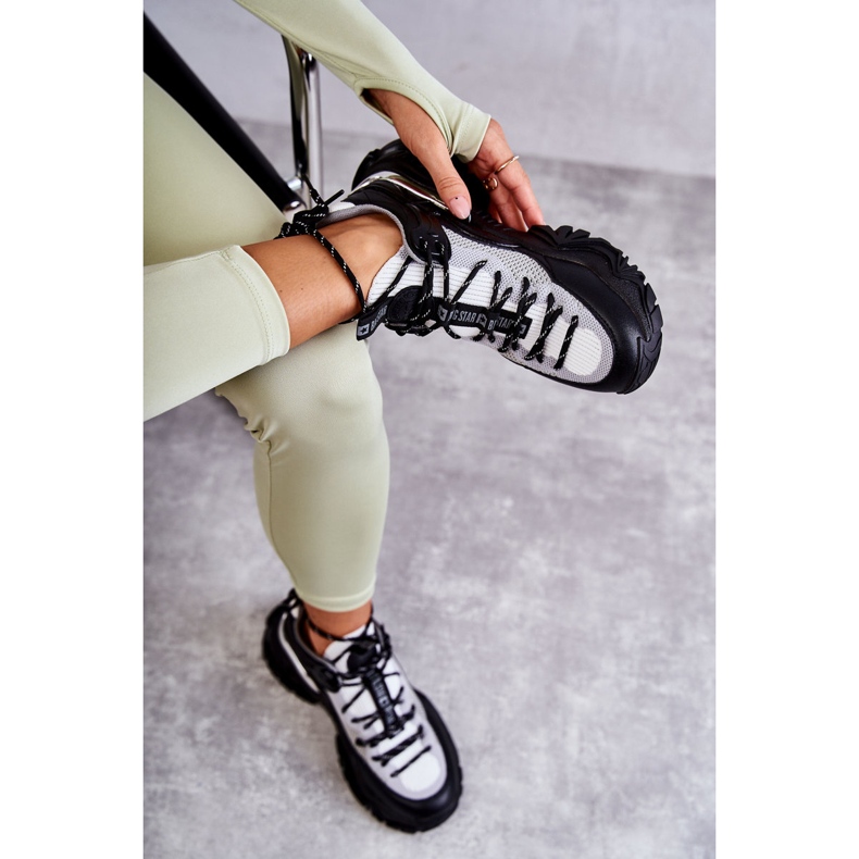 Naisten urheilukengät Memory Foam System Big Star KK274053 musta-harmaa 1