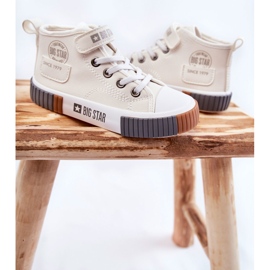 Lasten korkeat tennarit Big Star KK374015 Valkoinen 1