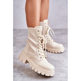 FS1 Naisten työsaappaat ja sukat Beige Abigail 1