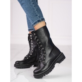 Mustat Shelovet naisten korkeat laukut 1