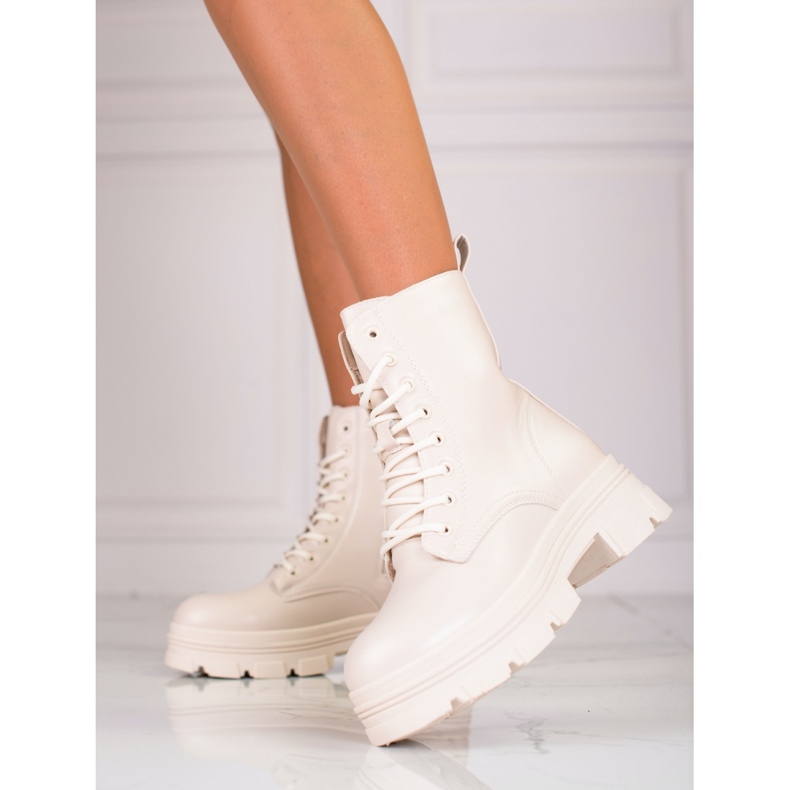 Beige Shelovet naisten laukut ekologisesta nahasta 1