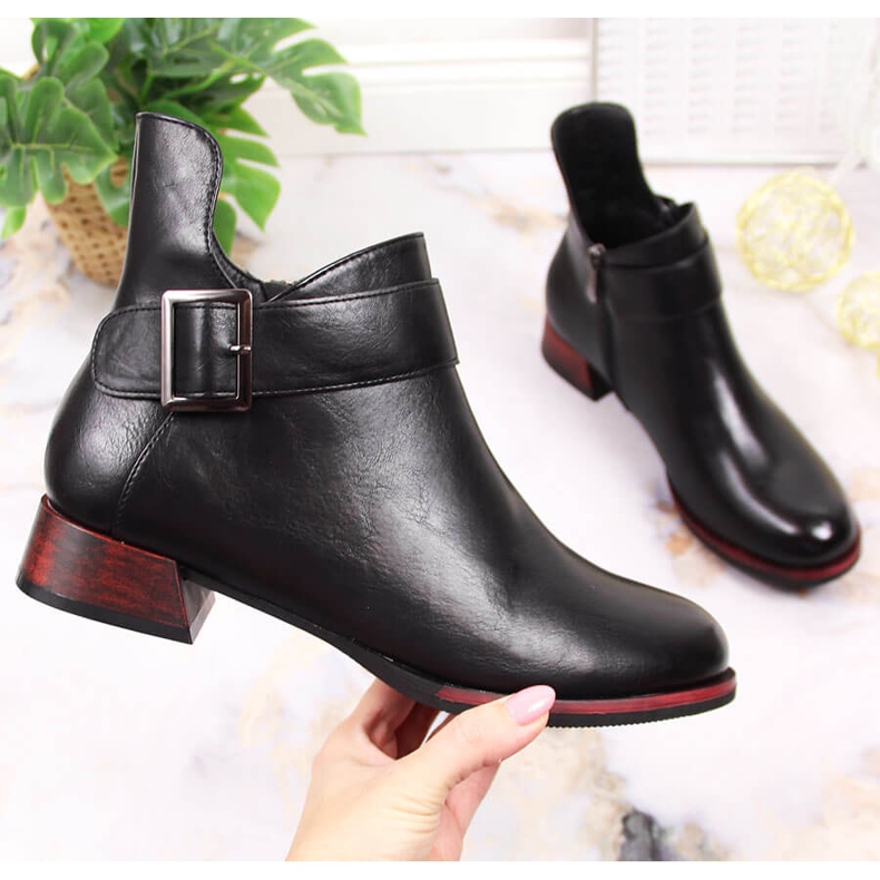 Musta Vinceza JAN149 naisten mustat eristetyt saappaat 1