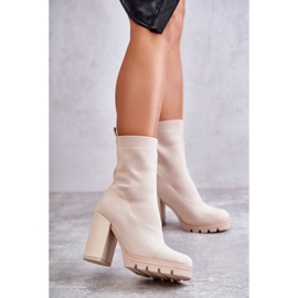 FB2 Naisten materiaali nilkkurit beige säleikkö ruskea 1